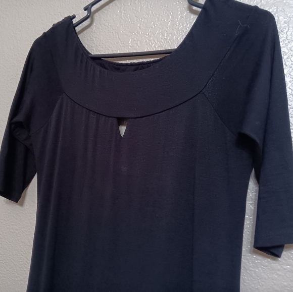 Lorane Black Jersey Knit Keyhole Backless Maxi Dress - Picture 2 of 6